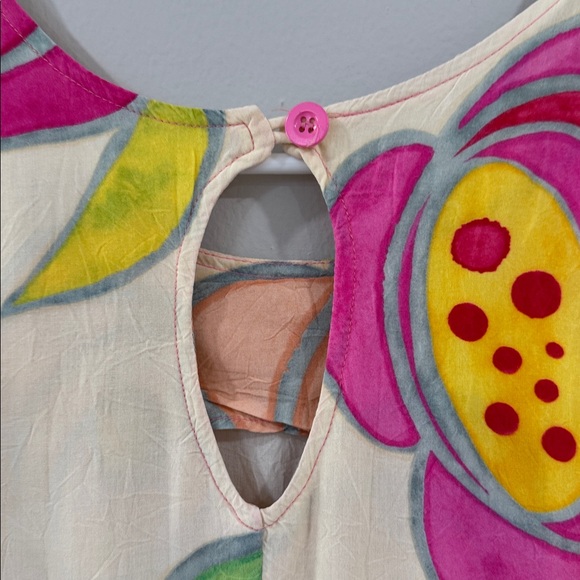 Vintage Jams World Kids Dress with Pink and Yellow Floral Design - Picture 5 of 6